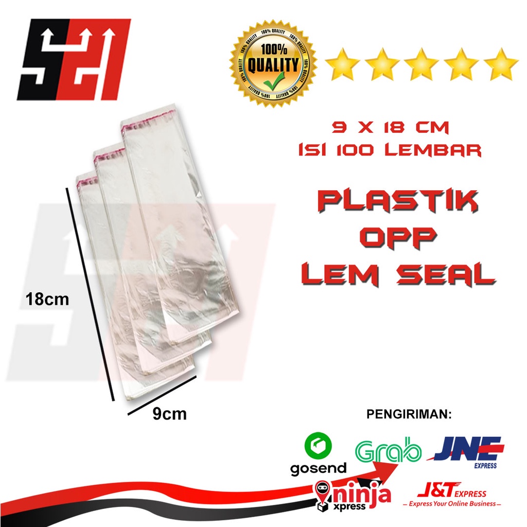 

Plastik Opp 9x18 cm Isi 100 Lembar Tebal 015/030 Micron
