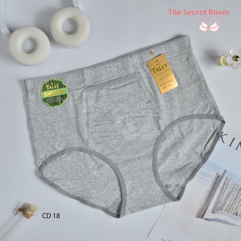 TALLY CD CELANA DALAM 17 (FIT XL) DAN 18 (FIT XXXL) I BAHAN KATUN BAMBOO | ADA KANTONG | HIGH WAIST