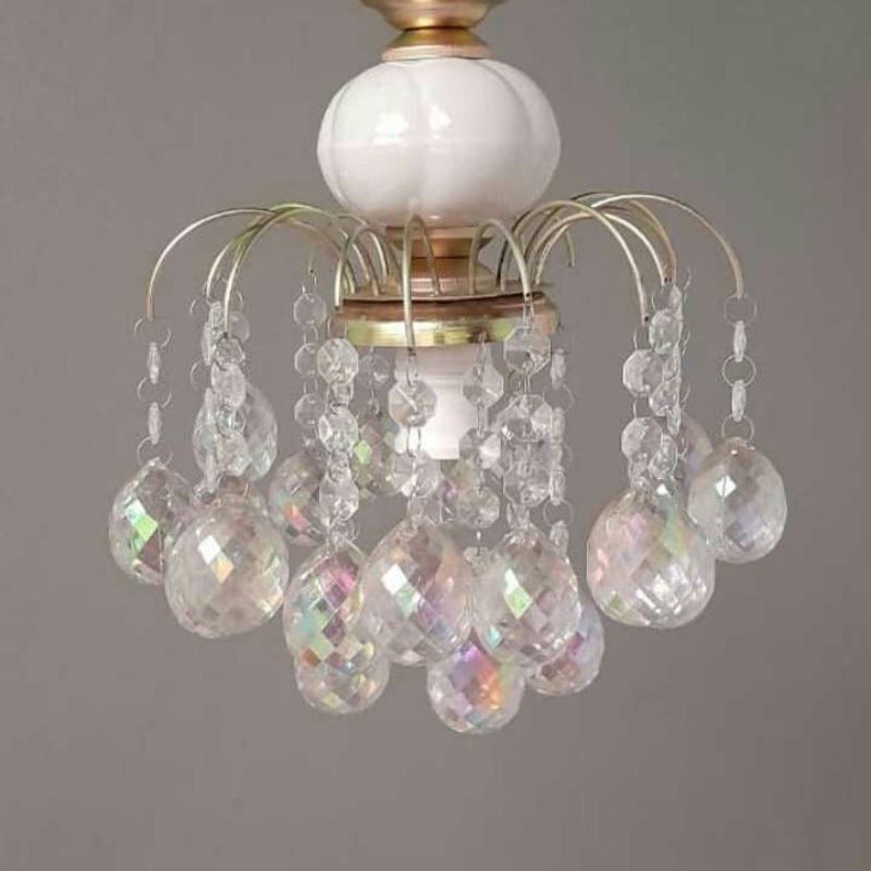 lampu hias gantung crystal baso