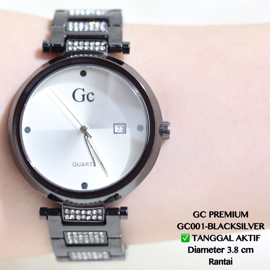 Jam tangan GC guess collection rantai tanggal aktif ukuran unisex pria wanita fashion terbaru