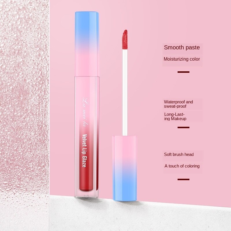 PROMO !! Lipstik Ala Korea Lameila Velvet Lip Glaze Lipstik Matte / Lipstik Tahan Lama Anti Air / Lipstick Lip Cream Lip Balm Lipgloss - Lipstik Tahan Lama Anti Air 24 Jam Korea - Lipstik Korea Tahan Lama Anti Air [ 6 Variasi Warna Matte ]