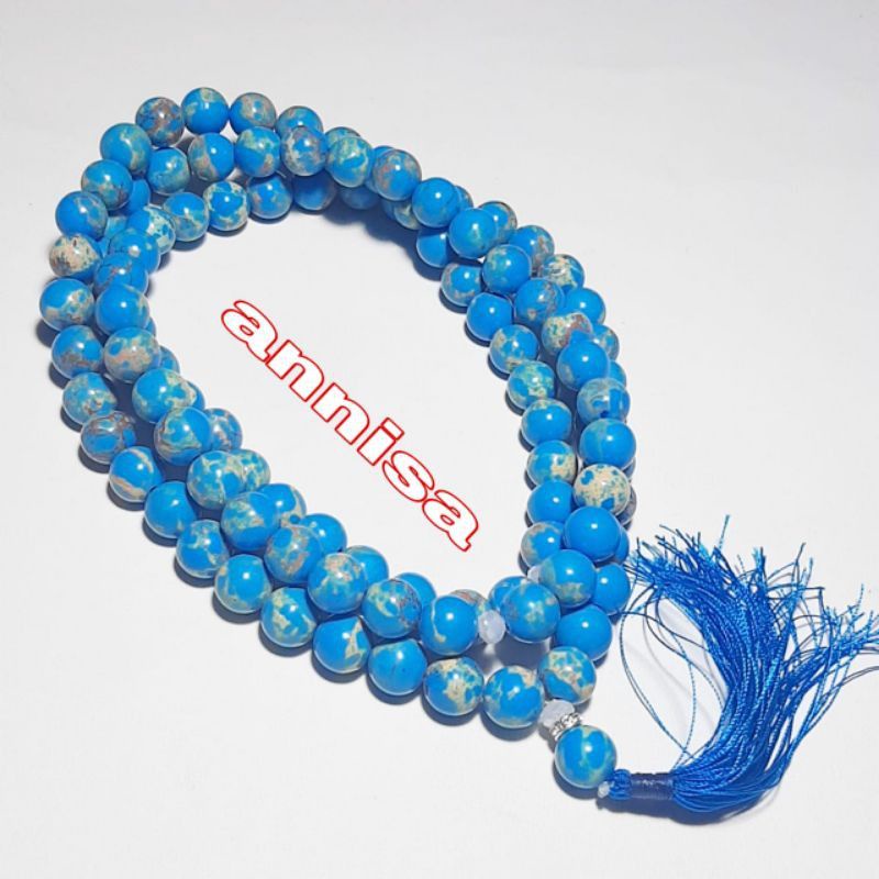 TASBIH BATU PIRUS PERSIA 99 BUTIR 8MM DIJAMiN NATURAL 100%