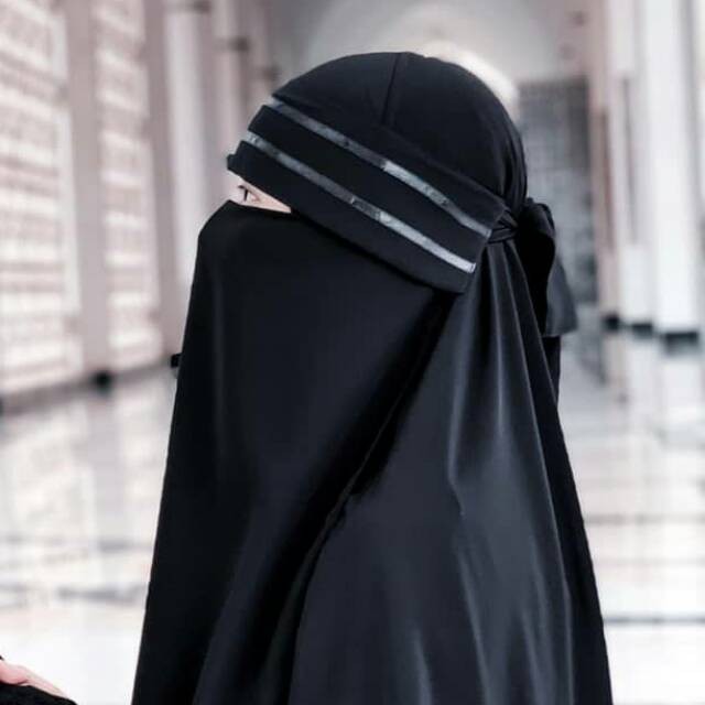 Niqab poni stip. Cadar Niqab poni list . Niqab bandana poni. Cada sifon