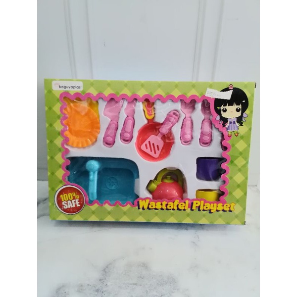 mainan anak anak wastafel playset/mainan anak perempuan wastafel set