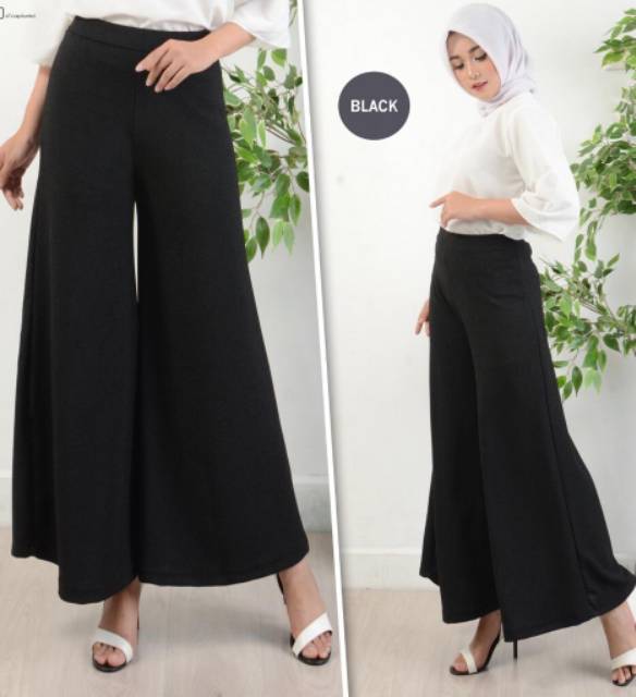 Kulot wanita / Kulot wanita terbaru panjang FIDELIS Moscrepe Glitter Tebal-4