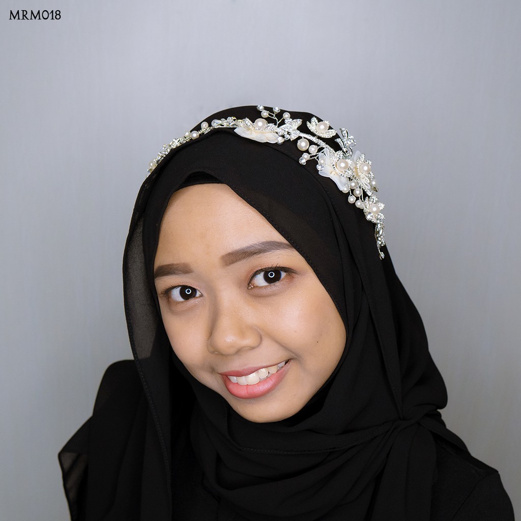 [ORDER SEKARANG] ACCESORIES PERNIKAHAN EXCLUSIVE TIARA HIJAB BRIDAL MRM018