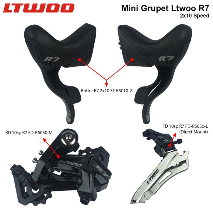 Mini Groupset LTWOO R7 2x10speed