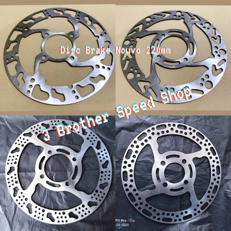 Disc Brake Piringan Cakram Datar Lubang 4 Motif Coak Sunstar 220mm Nouvo Jupiter Beat Mio DLL