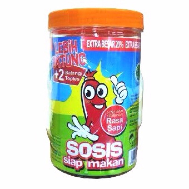 

Sosis SO NICE siap makan XTRA 20% (toples @ 24 + 1 pcs)