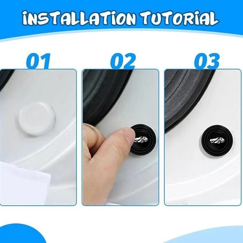 [10 Pcs Set Protector Door Edge Guards] [Auto Door Corner Anti-collision Self Adhesive Car Stickers]