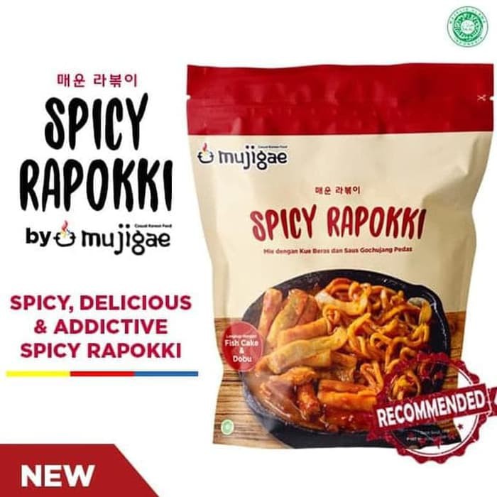 

MUJIGAE Spicy Rapokki (Ramen Topokki) 350 gr [ORIGINAL KOREA 100%]