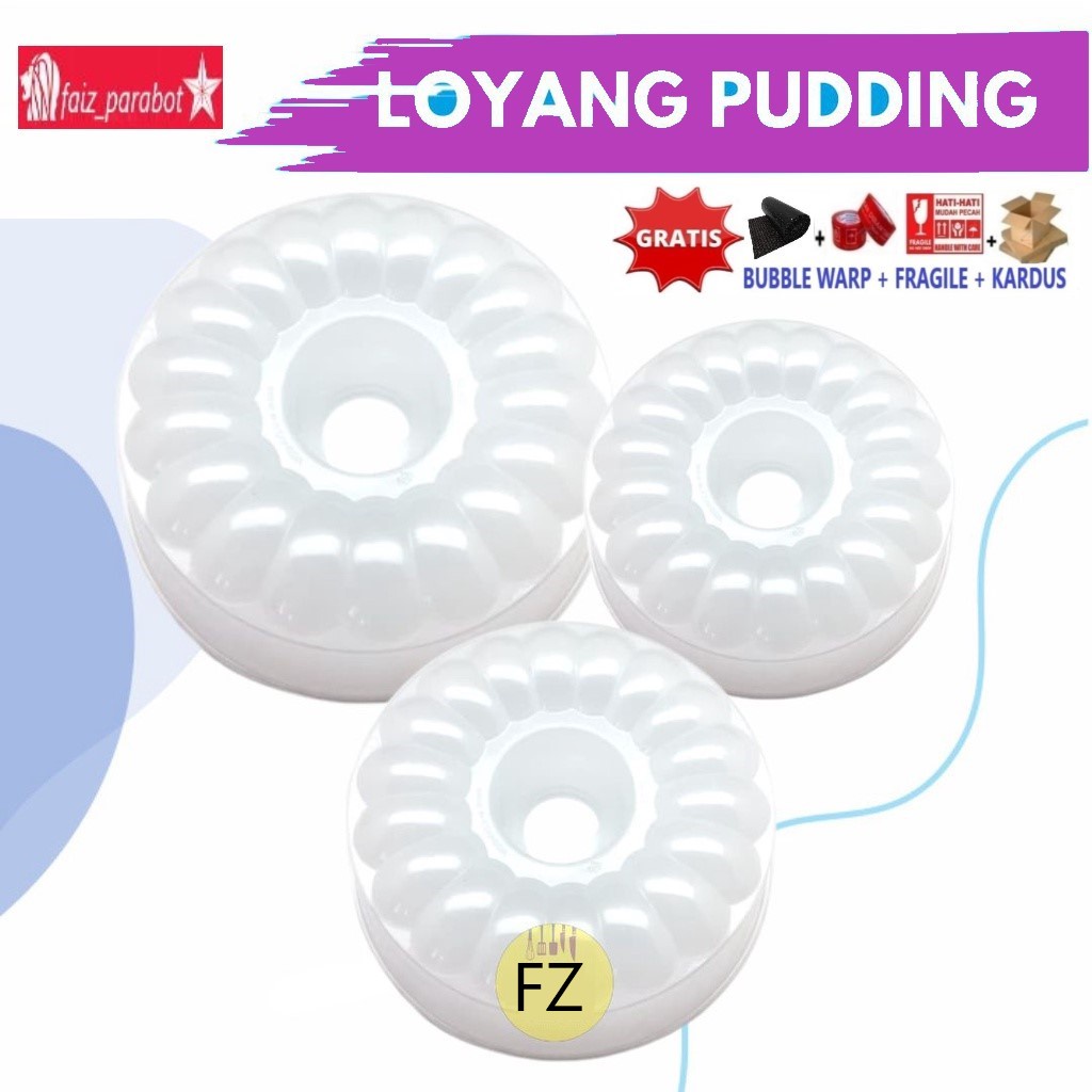 Cetakan Agar Pudding Sakura | Loyang Plastik Gelombang Kembang reage Ukuran S/M/L/XL