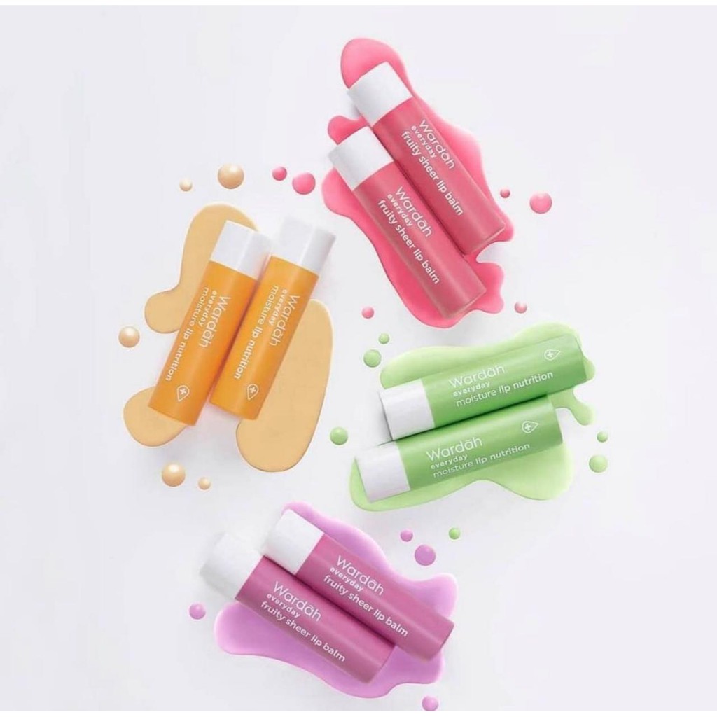 Wardah Everyday Fruity Sheer &amp; Lip Nutrition Balm  4g Murah