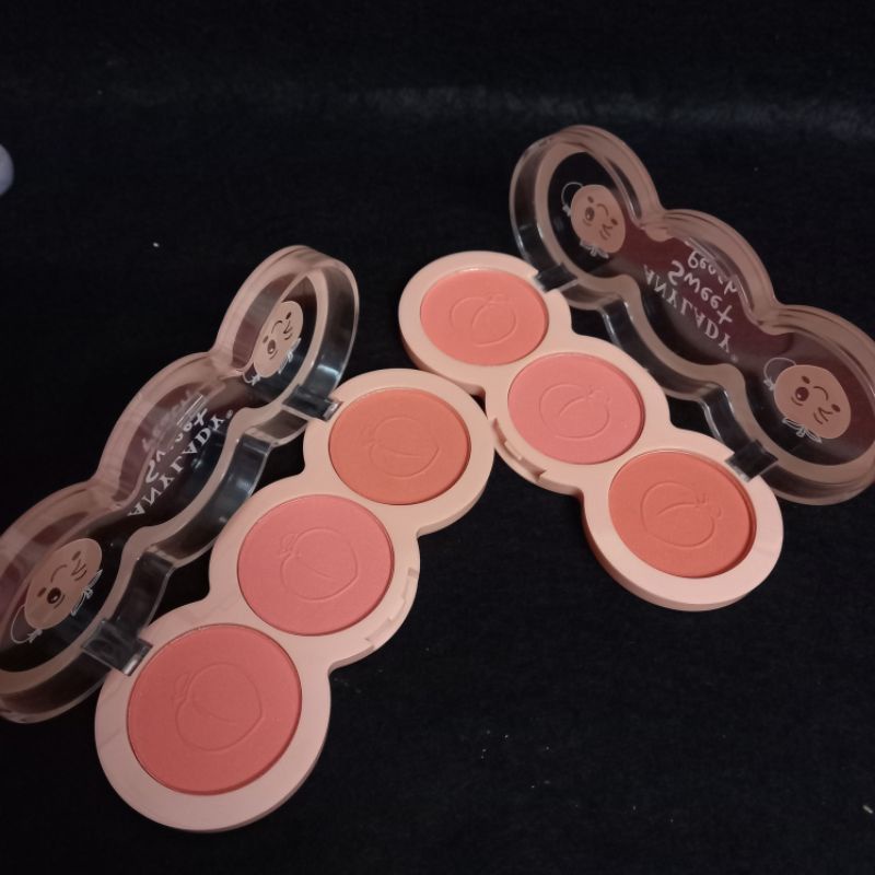 BLUSH ON ANYLADY 3 WARNA BLUSHER PEACH/ORANGE 3 WARNA