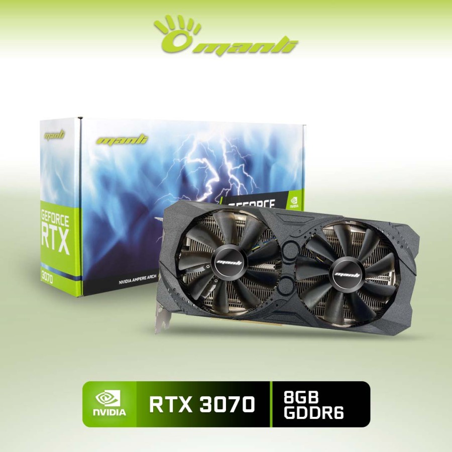 VGA NVIDIA MANLI RTX 3070 LHR 8GB GDDR6 256 BIT REAL CAPACITY