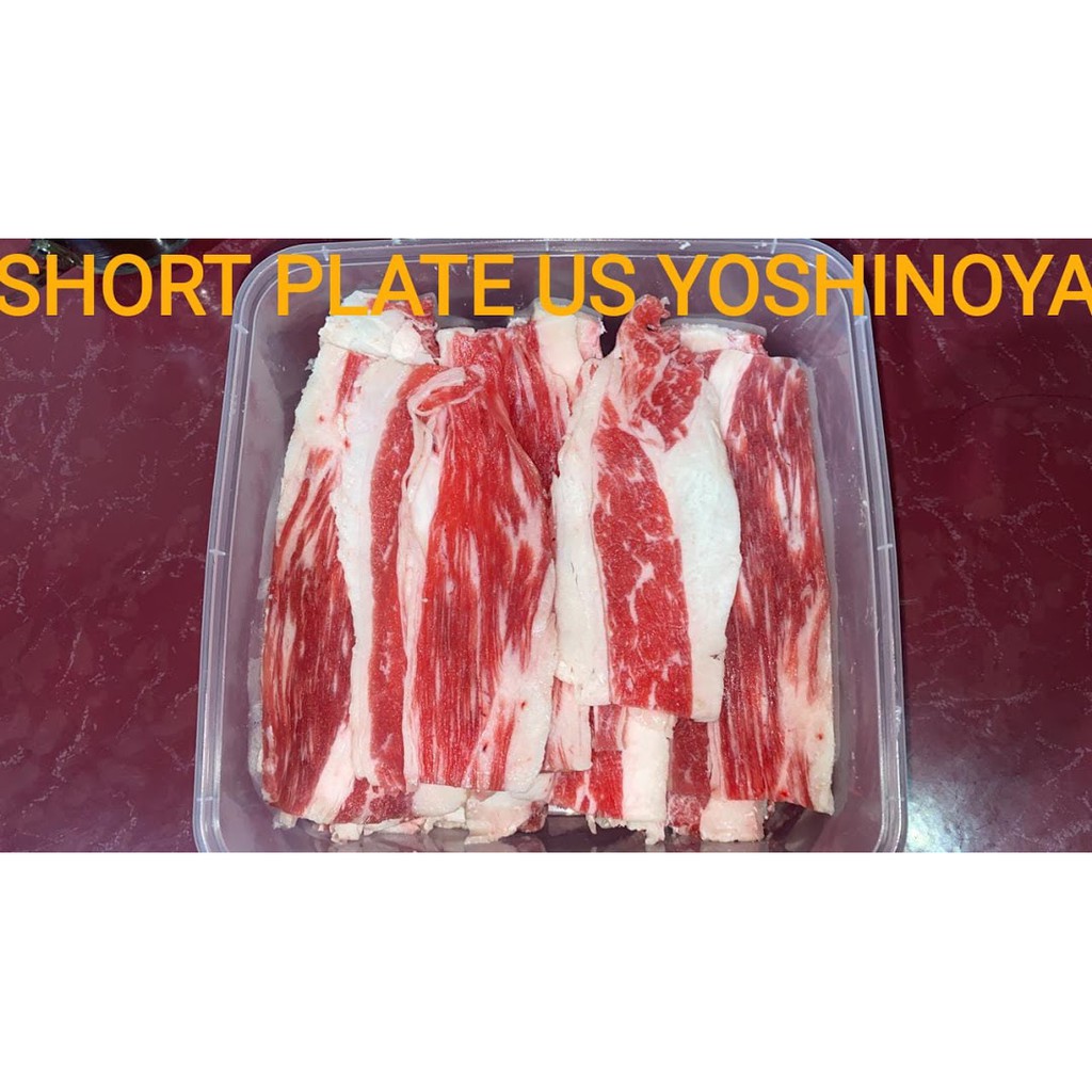 

Shortplate Beef US Yoshinoya ukuran 500gr