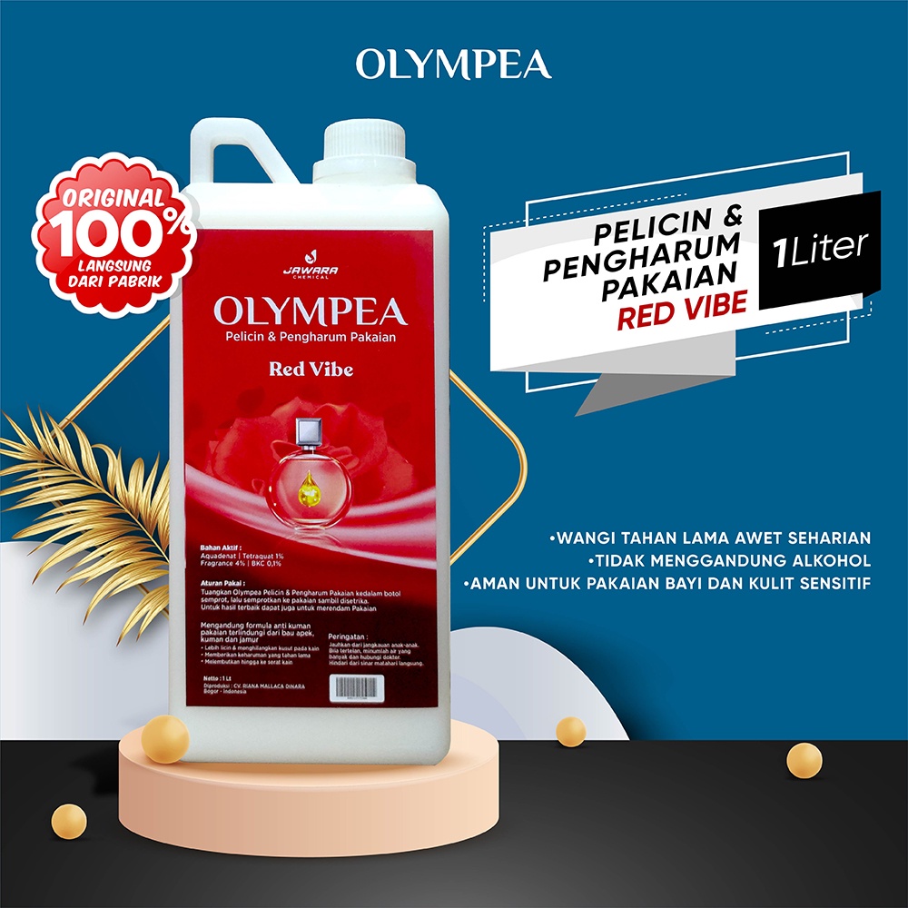 Pelicin Pewangi Pakaian Olympea 1 Liter Non Alkohol