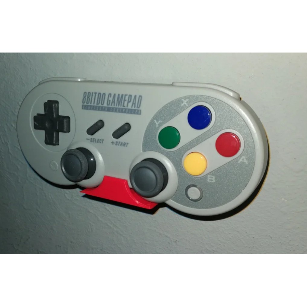 Wall Mount 8Bitdo SF30 Nintendo Stick Controller Holder Stand 3d printing