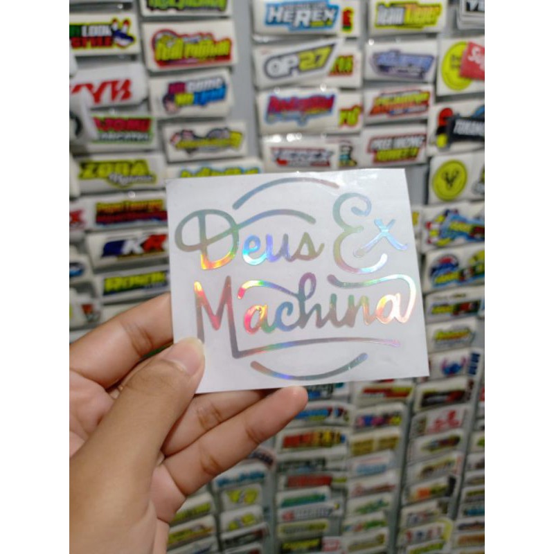 sticker cutting DEUS HOLOGRAM