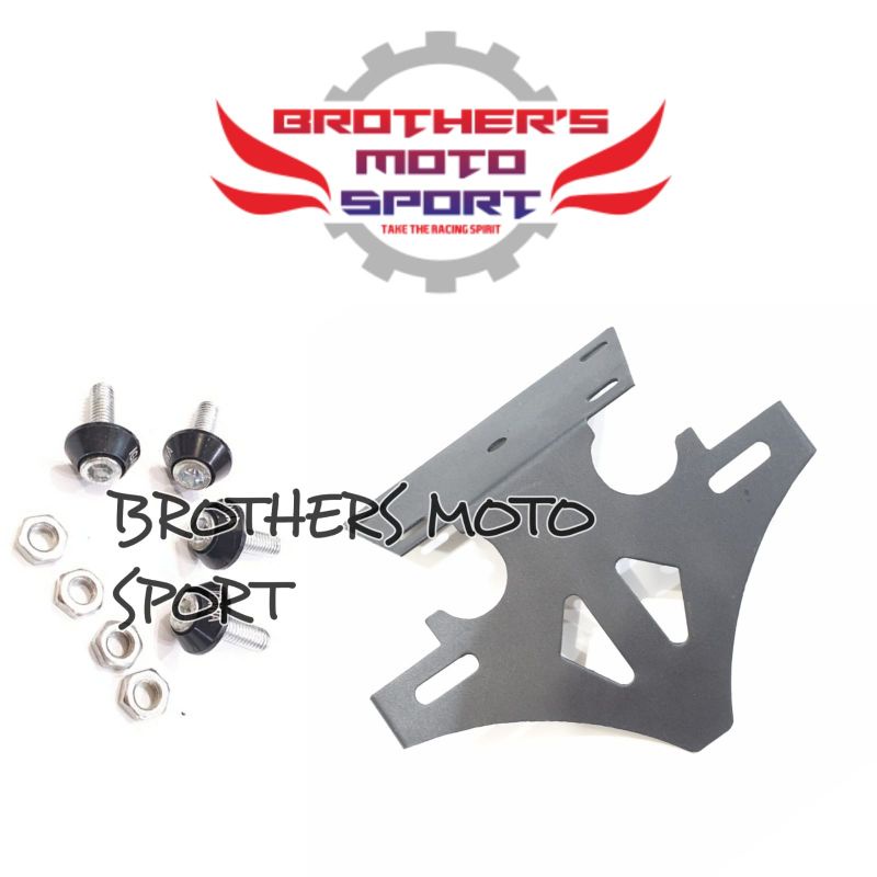 breket plat nomor belakang ninja250R karbu tail tidy ninja 250 karbu