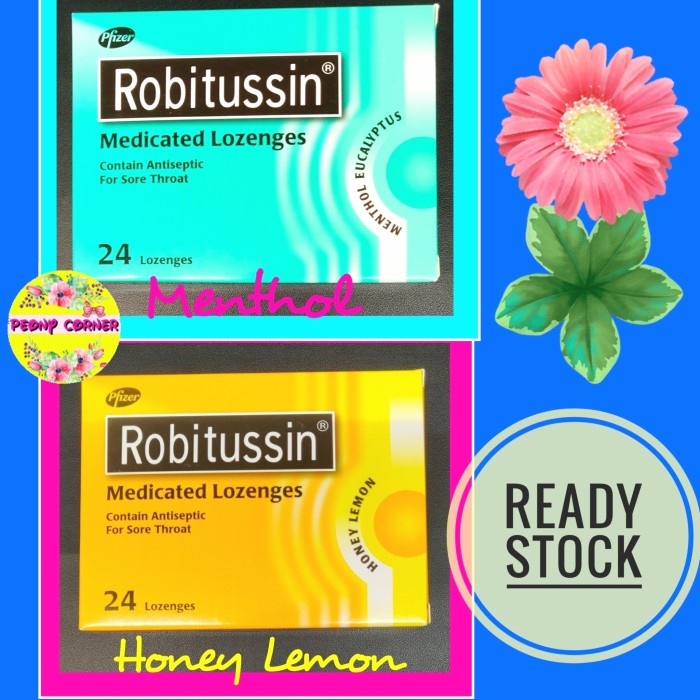 Jual Permen Robitussin Medicated Lozenges. Robitussin Permen Batuk