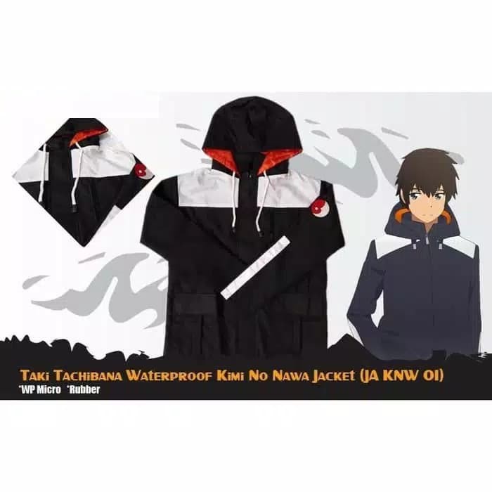 Jaket Anime Hoodie Waterproof Kimi No Nawa Taki Cosplay - JA KNW 01