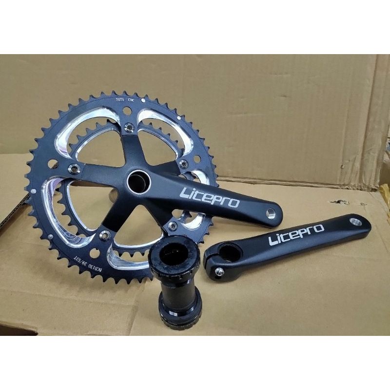 CRANK SET LITEPRO 53-39T DOUBLE HT2