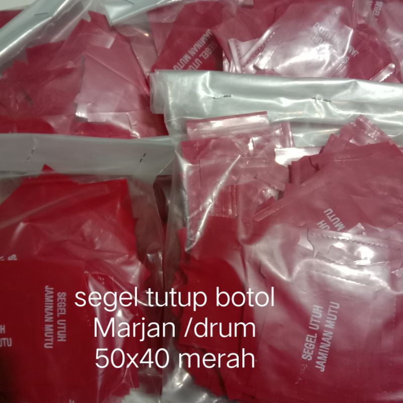 Segel tutup Marjan / drum warna merah