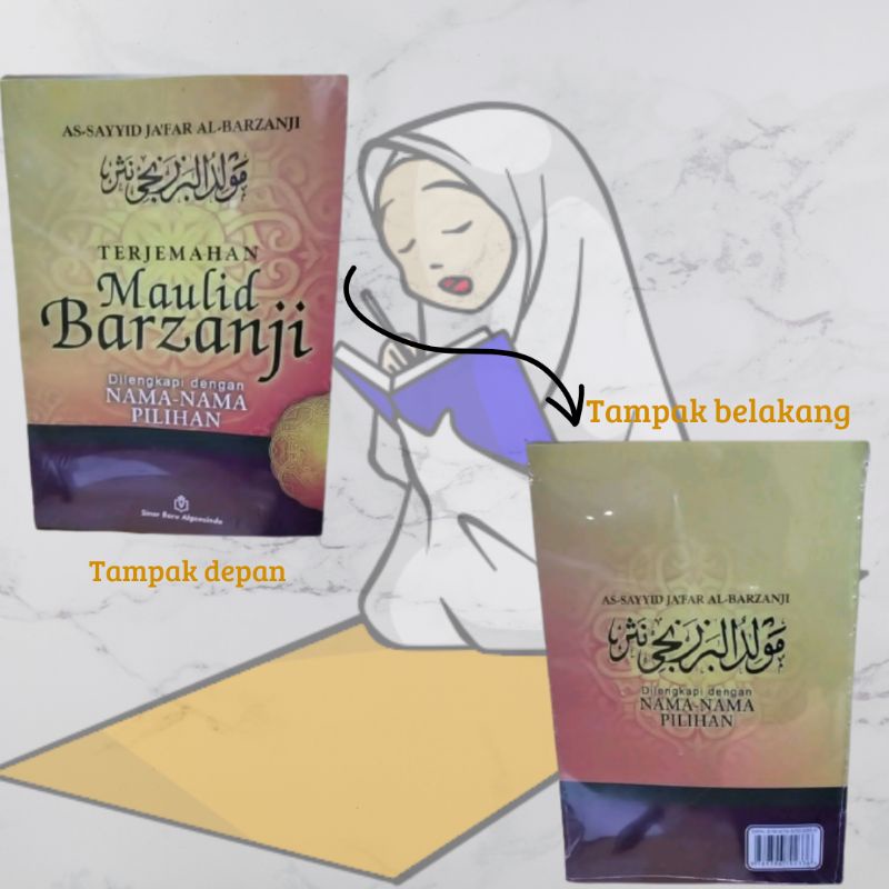 Buku terjemahan Maulid Barzanji dilengkapi nama nama pilihan