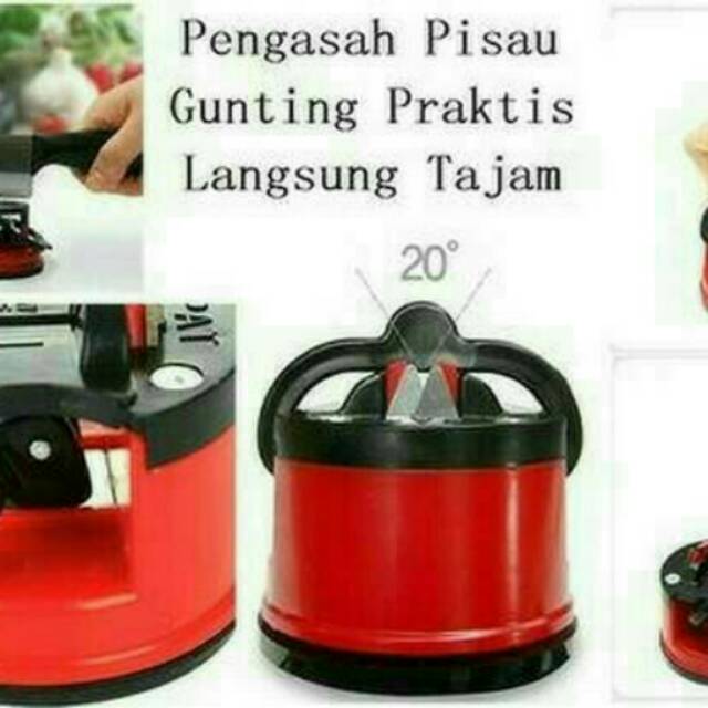 

Asah / Pengasah Pisau, Gunting, Cuter Cutter With Suction Pad Knife Sh
