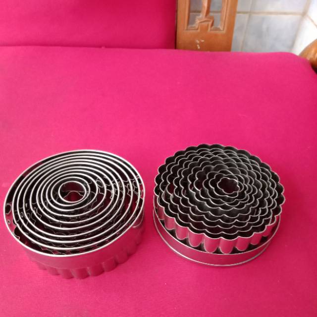 Ring cutter set 10 /ring cutter bulat/ring cutter bergerigi /ring cutter murah/ cookie cutter set