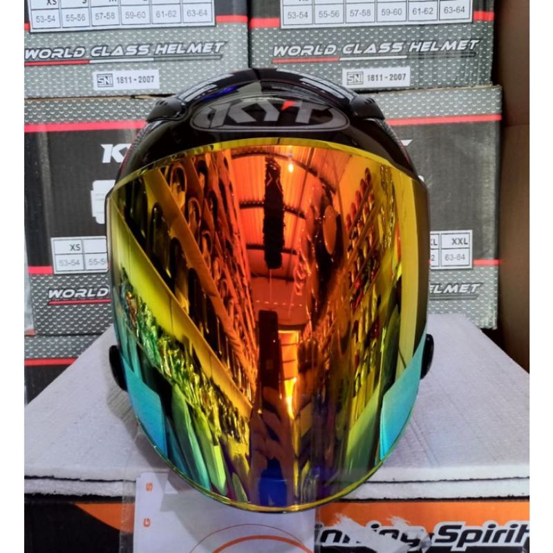 Kaca visor iridium  kyt venom open KYT dj maru Ink centro KYT galaxy / kyt galaxy flat r / flat viso