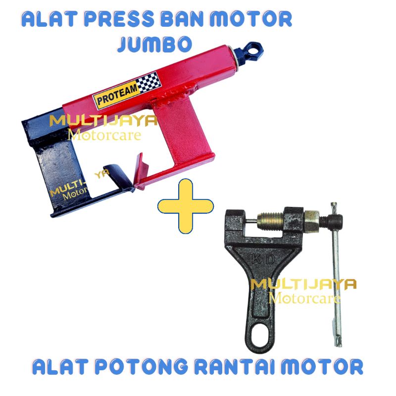 Paket Alat Press Ban + Alat Potong Rantai Sepeda Motor