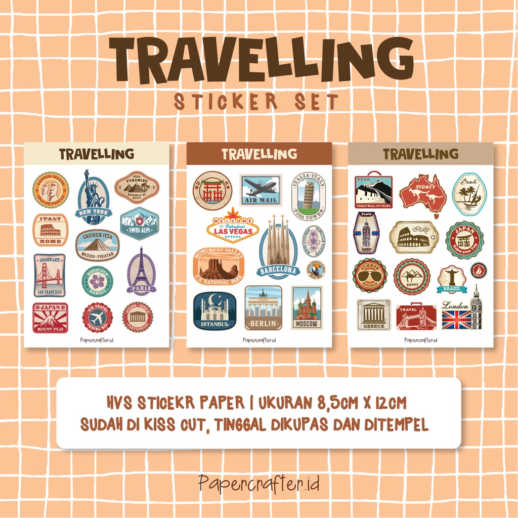 

Stiker Aesthetic | Stiker Tumbler | Stiker HP | Stiker Diary - Travelling Countries