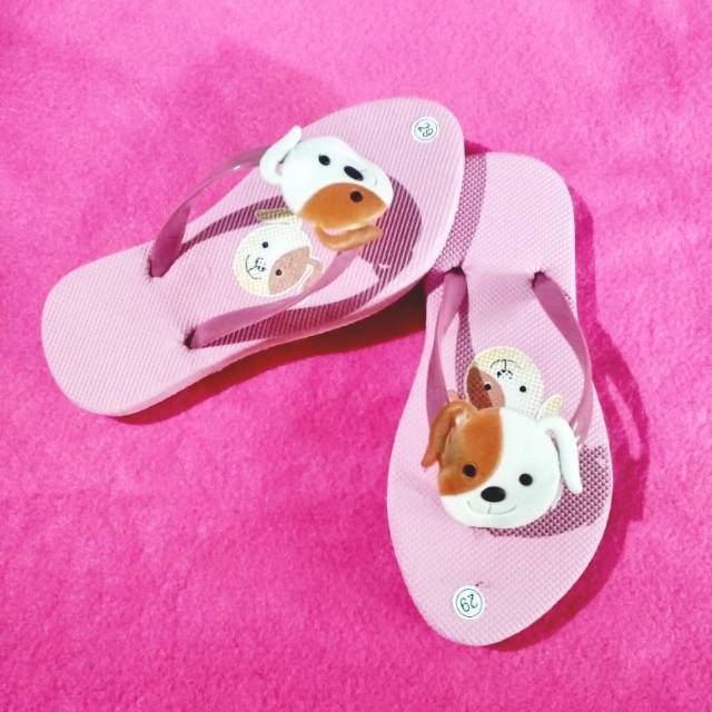 Sandal Anak Unisex Motif Shaggy Lucu