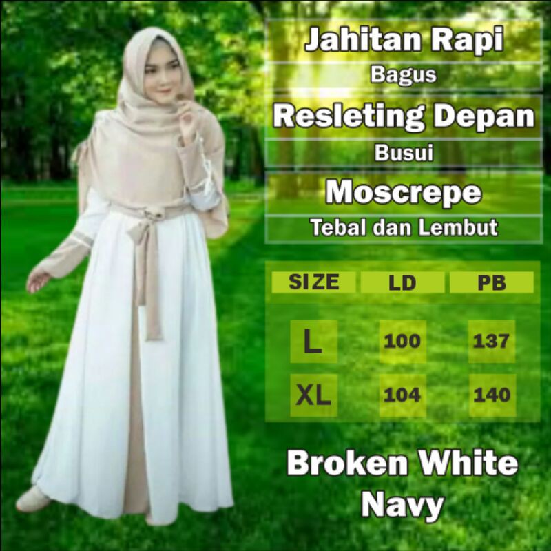 Baju Gamis Syari Wanita Terbaru Asli 2022 Pesta Kekinian Ceruty Ns Fc Asdf Busui Brokat Set M L XL X