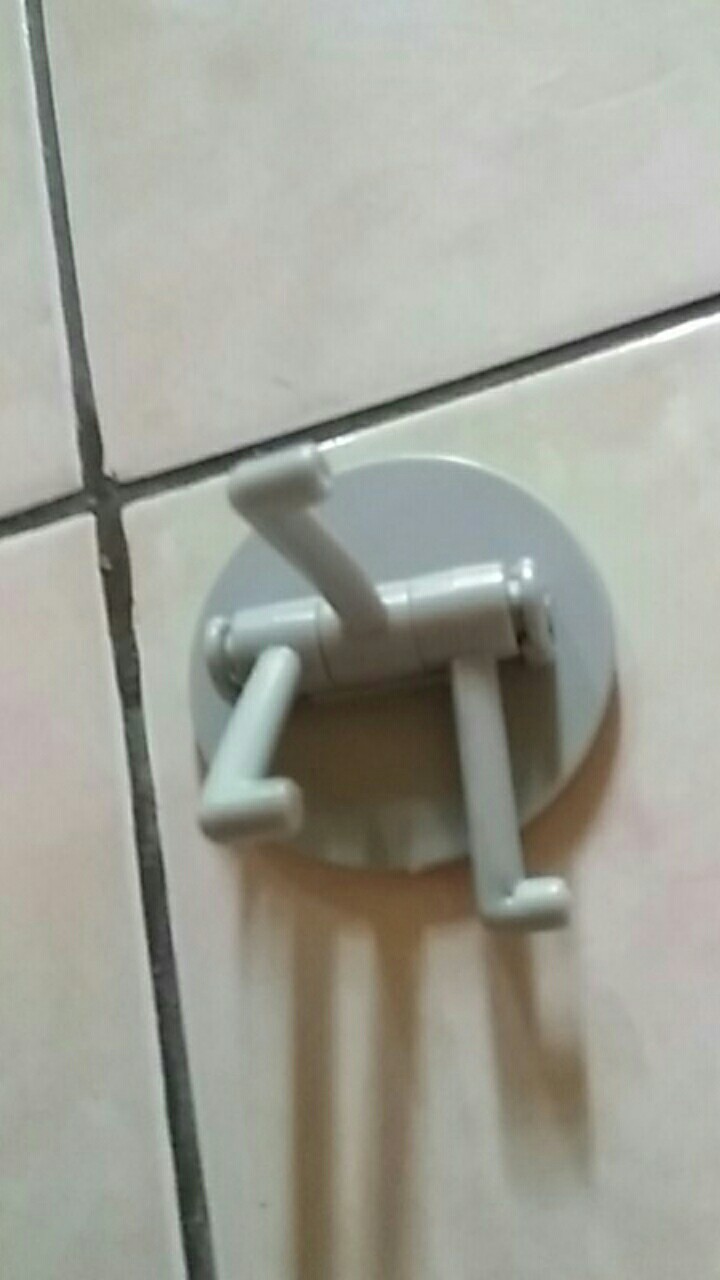 Gantungan Tempel Dinding 3 Kait Rotating Hook 3in1 Cabang 3 Cantolan Putar Kamar Mandi Kitchen Dapur