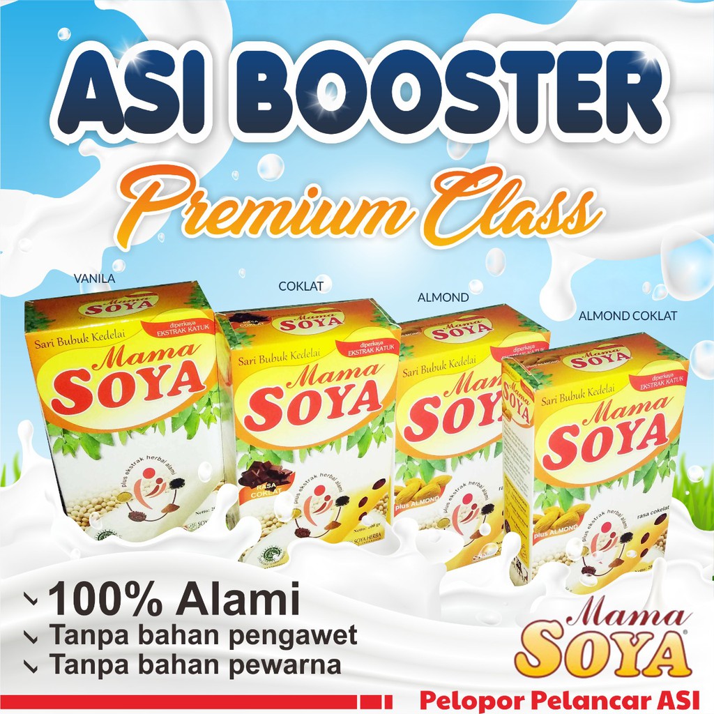 MAMA SOYA SUSU PELANCAR ASI MAMASOYA ASI BOOSTER ALMOND ALMON