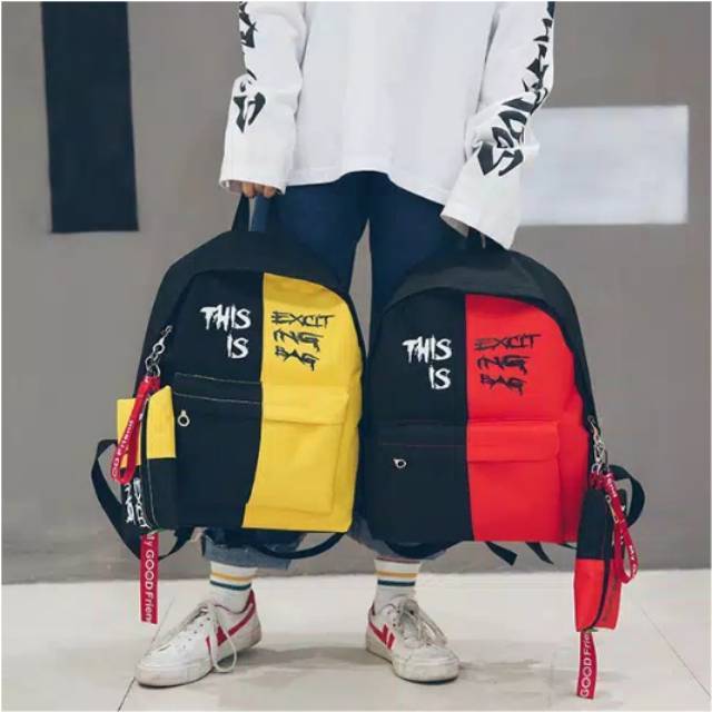 Tas Ransel Backpack Tas Ransel Sporty Tas Olahraga Tas Backpack Ransel sekolah Ransel Pria Ransel Kasual Perjalanan Sekolah Laptop Pria Multifungsi Tahan Air Tas Oxford Ransel Olahraga Luar Ruangan Hitam