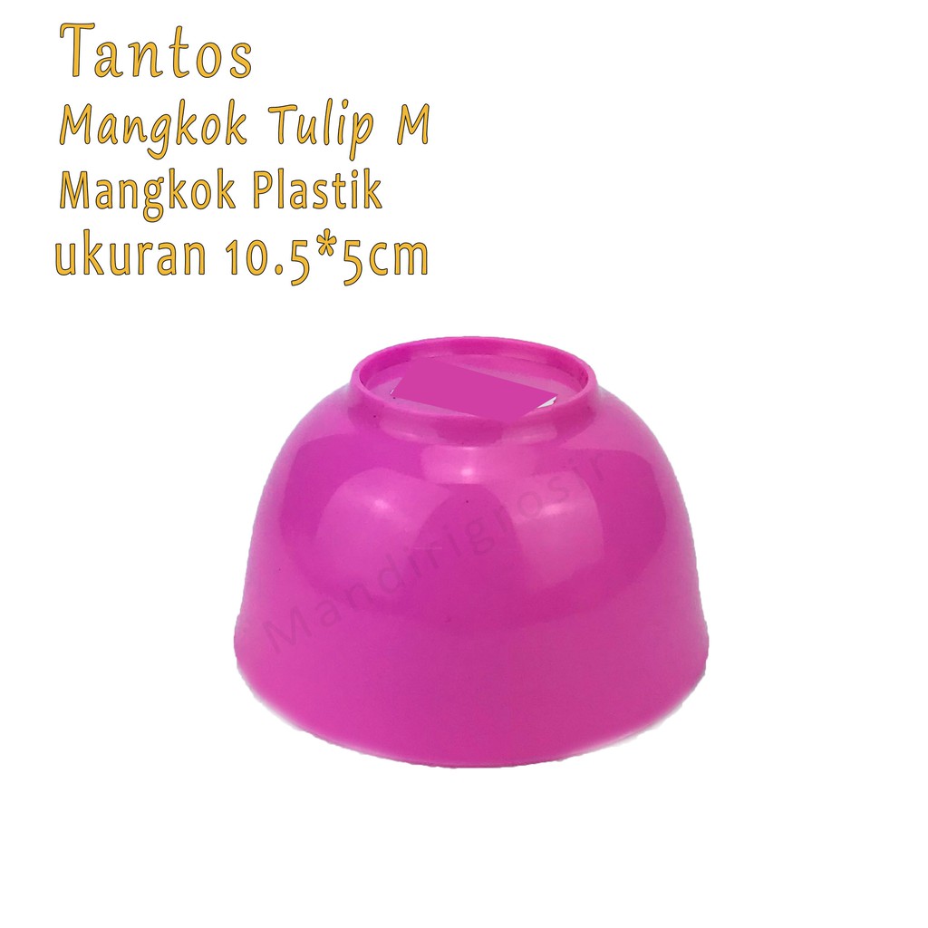 Mangkok plastik * Mangkok Tulip M * Pink *5162