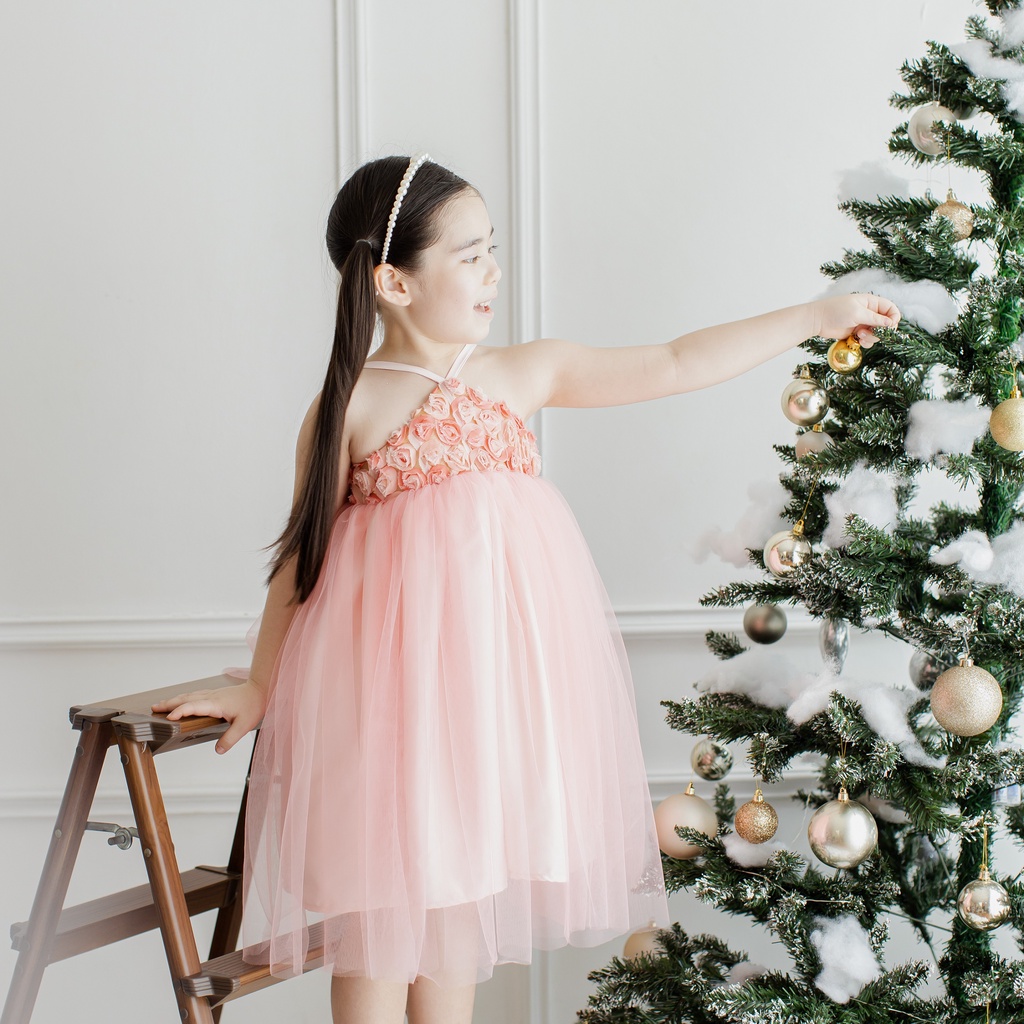 CHRISTMAS ZIEL KIDS - FLORA DRESS / DRESS ANAK / CHRISTMAS 2021 / GAUN NATAL