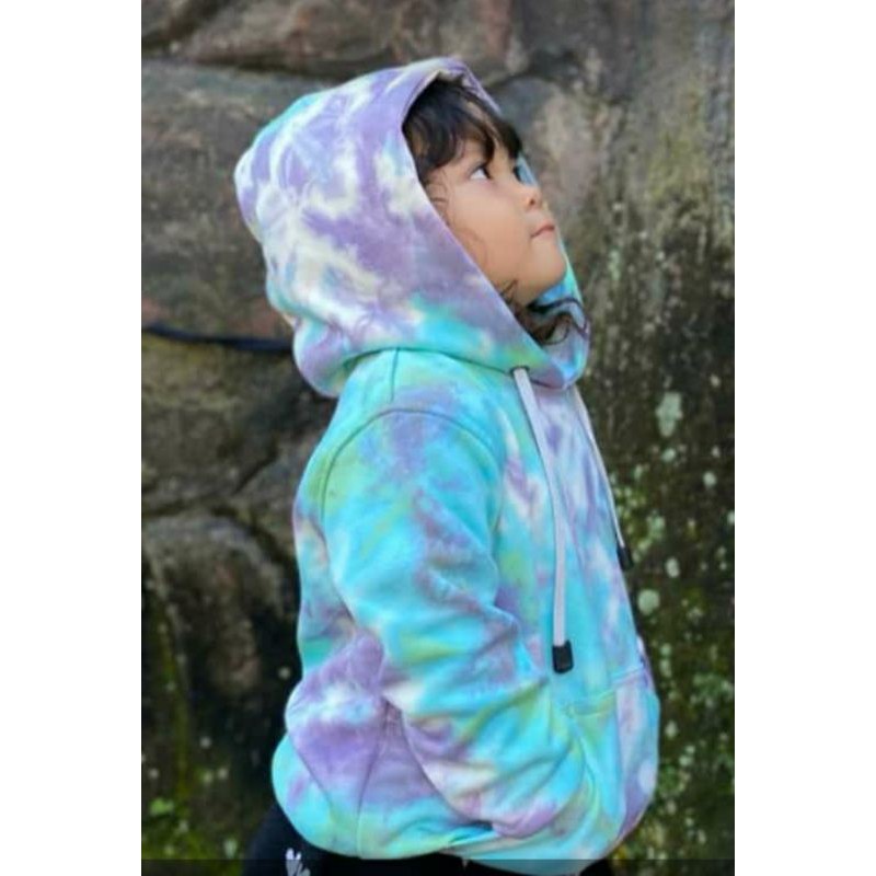 SWEATER ANAK  TIE DYE  3-5 tahun / HOODIE TIE DYE POWERPUFF GIRLS / HOODIE