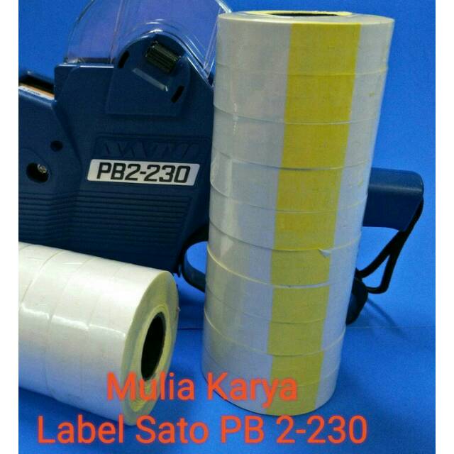 

Label Sato kuning kertas Sato PB2 230