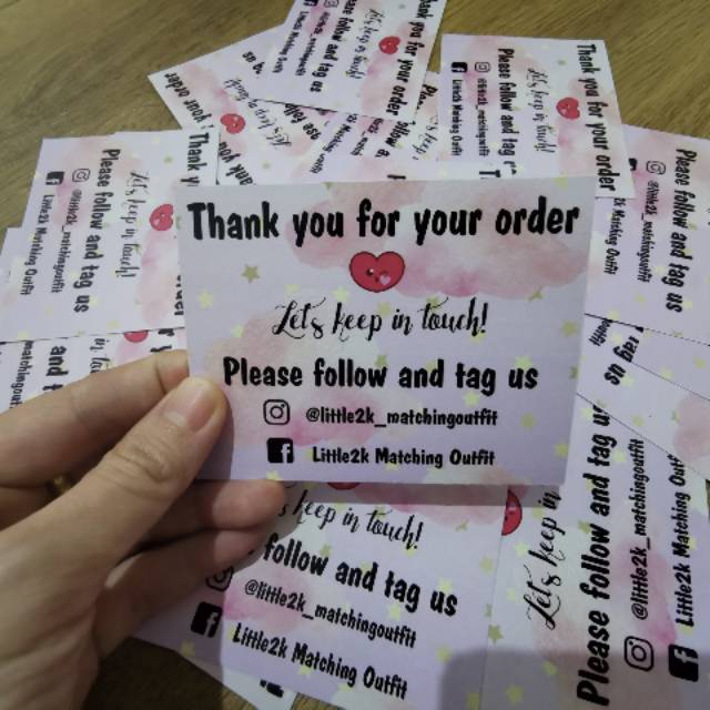 

Custom Thank You Card / Kartu Ucapan Small Business