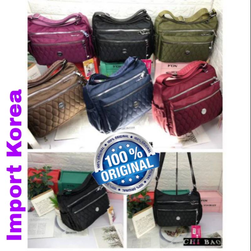 ORIGINAL Tas Selempang Chibao Wanita IMPORT KOREA Anti Air Best Seller Terbaru