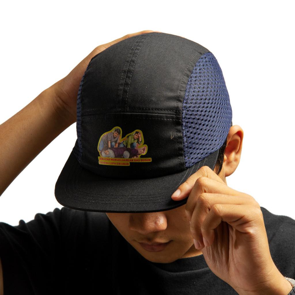 Kamengski - Lupa Dikubur 5 Panel Caps - Black (Azab)