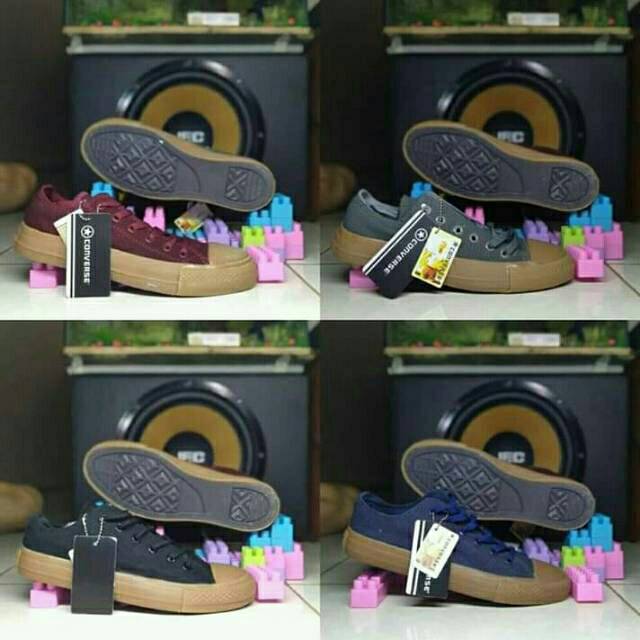 Sepatu Converse Gem Grade Ori Kanvas Warna Beragam