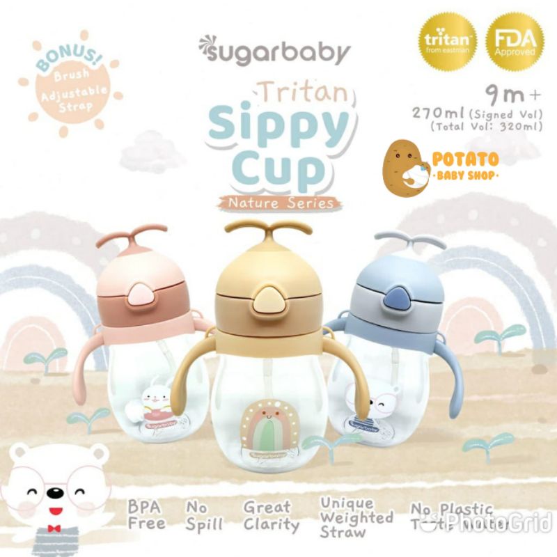 Sugar Baby Tritan Sippy Cup Nature Series 320 Ml - Botol Minum Anak