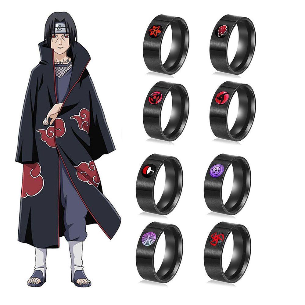 Nickolas1 Cosplay Cincin Desain Kartun Kepribadian Hadiah Anak Laki-Laki Itachi Gadis Perhiasan Aksesoris