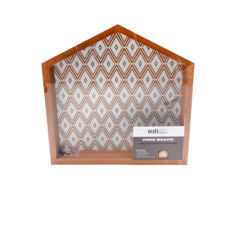 

cork board papan buletin 44.5x45 Cm Pentagon
